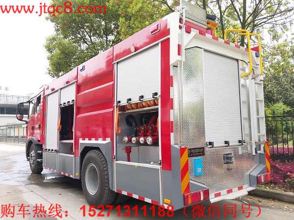 重汽豪沃干粉水泡沫聯(lián)用消防車罐體總?cè)莘e:7立方米,水罐容積:3立方米,水罐尺寸(mm):860×2350×1450,泡沫液罐容積:2立方米,泡沫液罐尺寸(mm):585×2350×1450,干粉罐容積:2.0立方米,